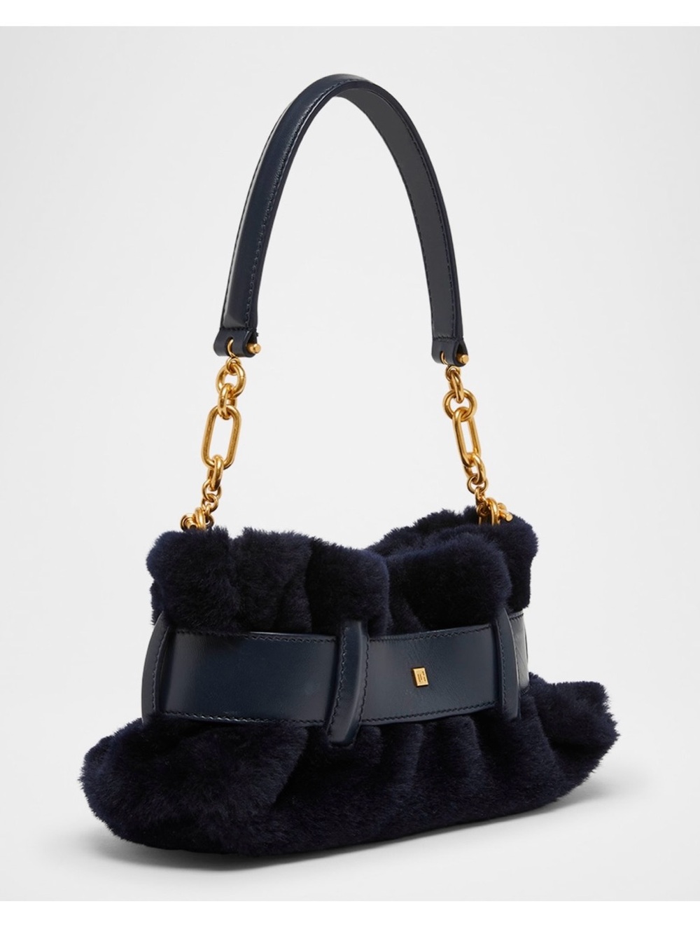 Balmain Mini Anthem Bag In Shearling - Picture 2 of 10